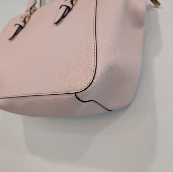 Michael Kors Charlotte Pink Saffiano Leather Purse Handbag - Picture 8 of 11